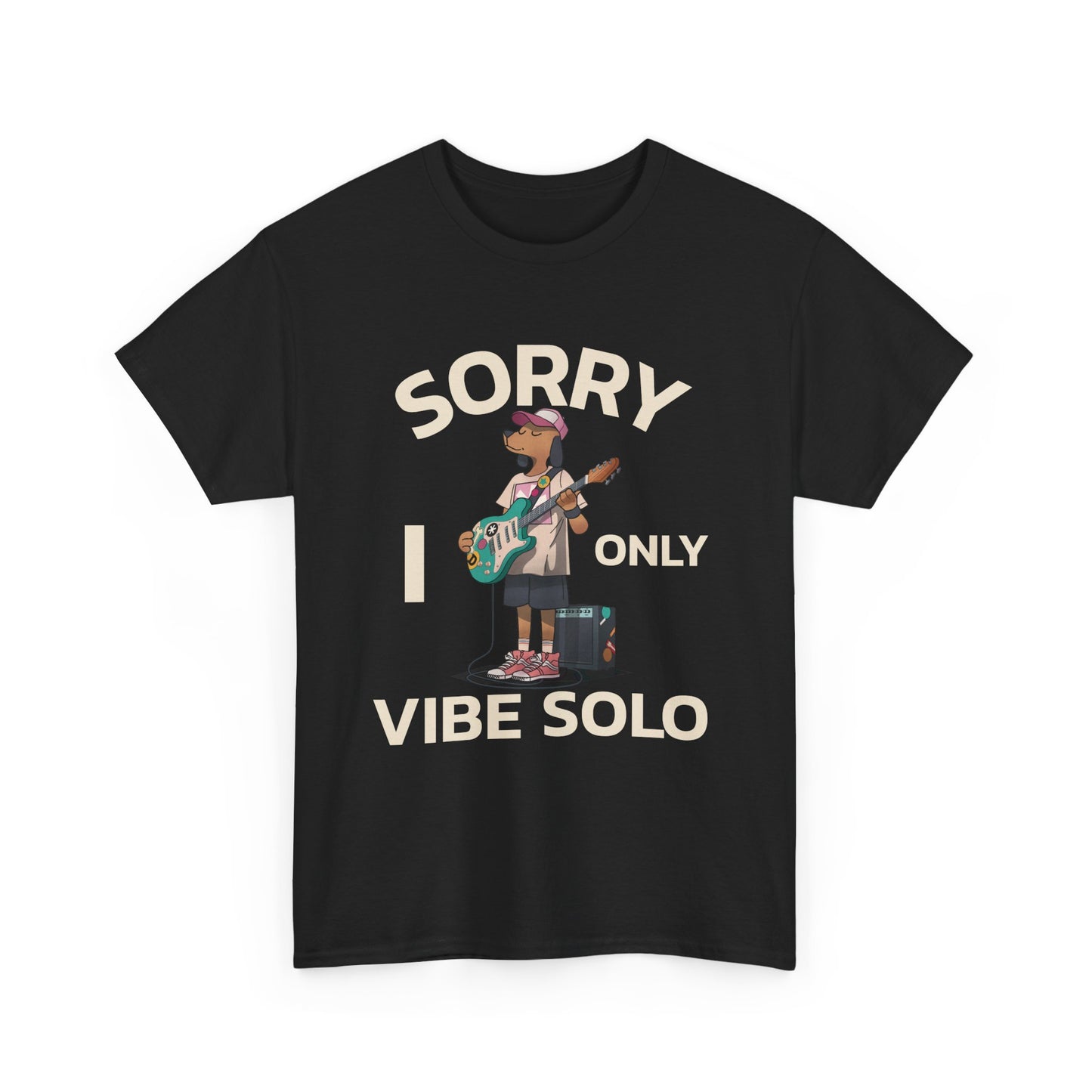 Unisex Heavy Cotton Tee | Sorry I Only Vibe Solo