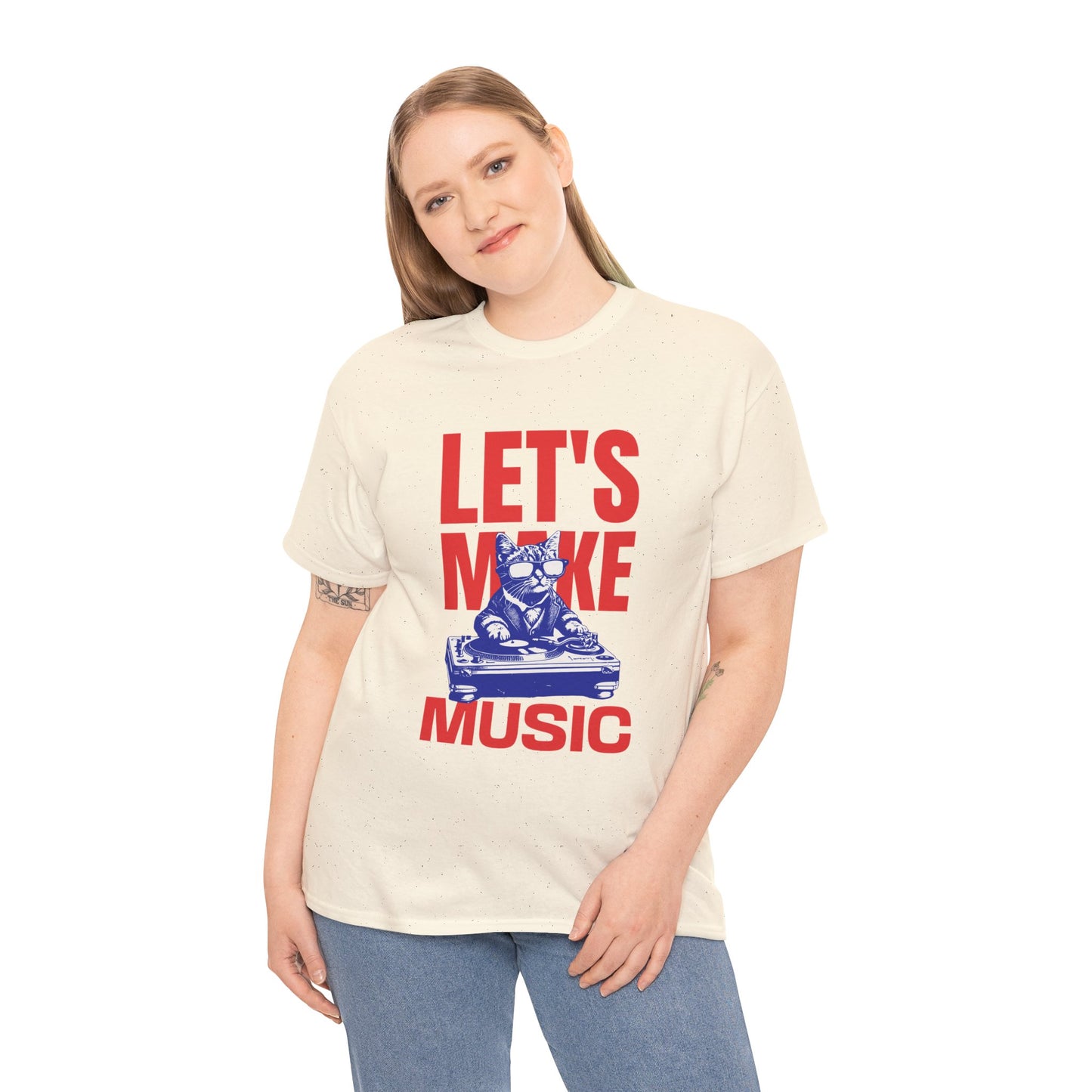 Unisex Heavy Cotton Tee | Let's Make Music