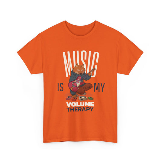 Unisex Heavy Cotton Tee | Music Is My Volume Therapy