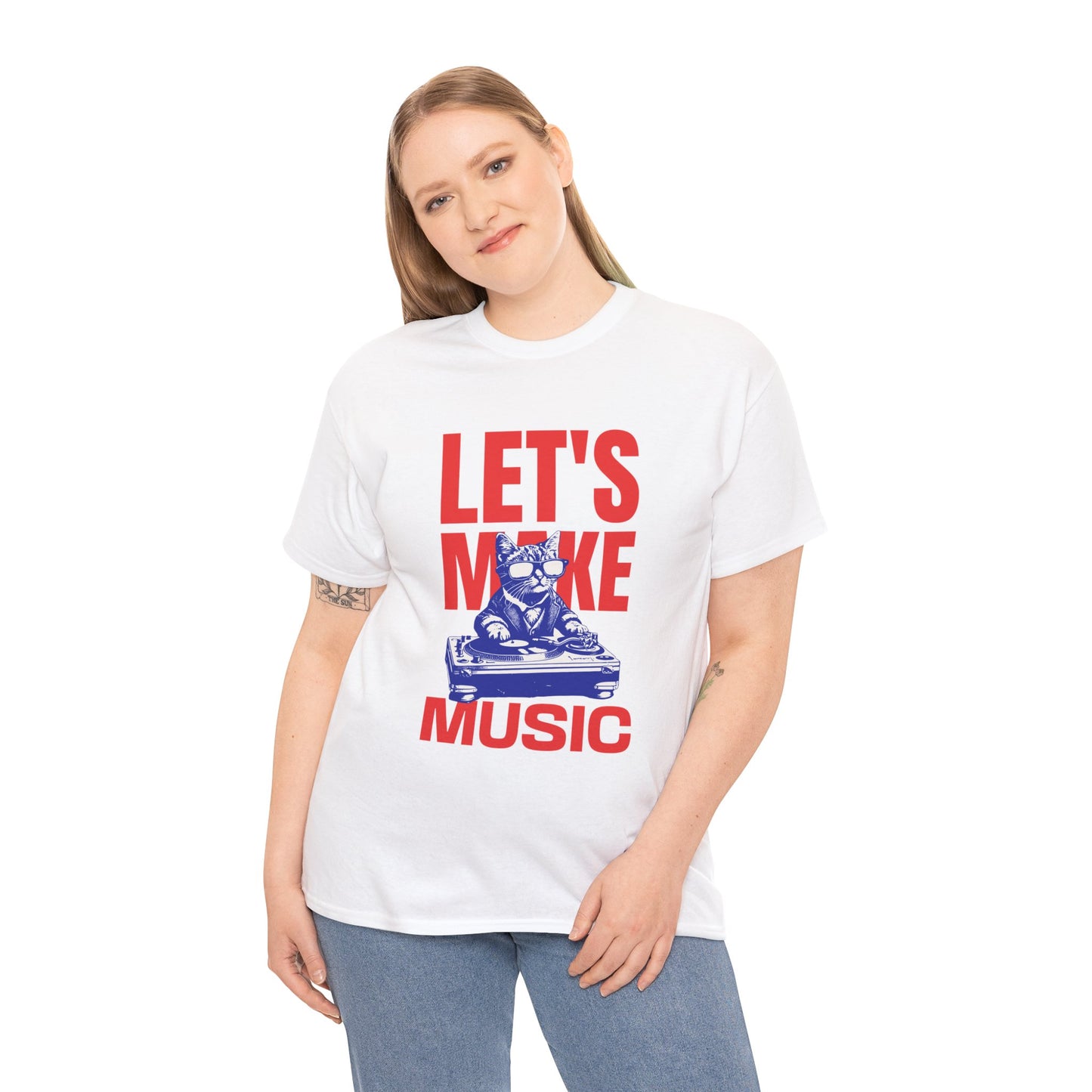 Unisex Heavy Cotton Tee | Let's Make Music