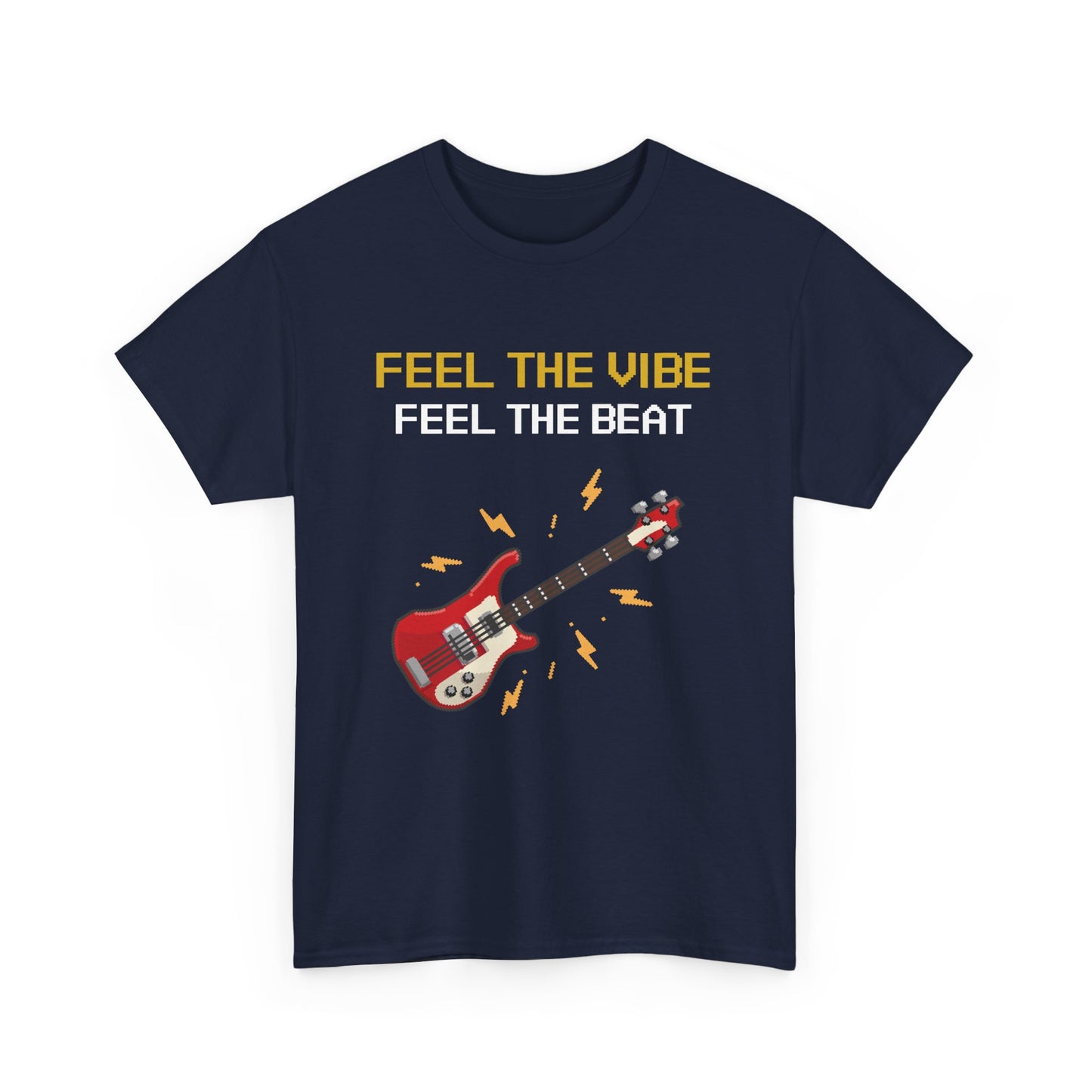 Unisex Heavy Cotton Tee | Feel The Vibe Feel The Beat