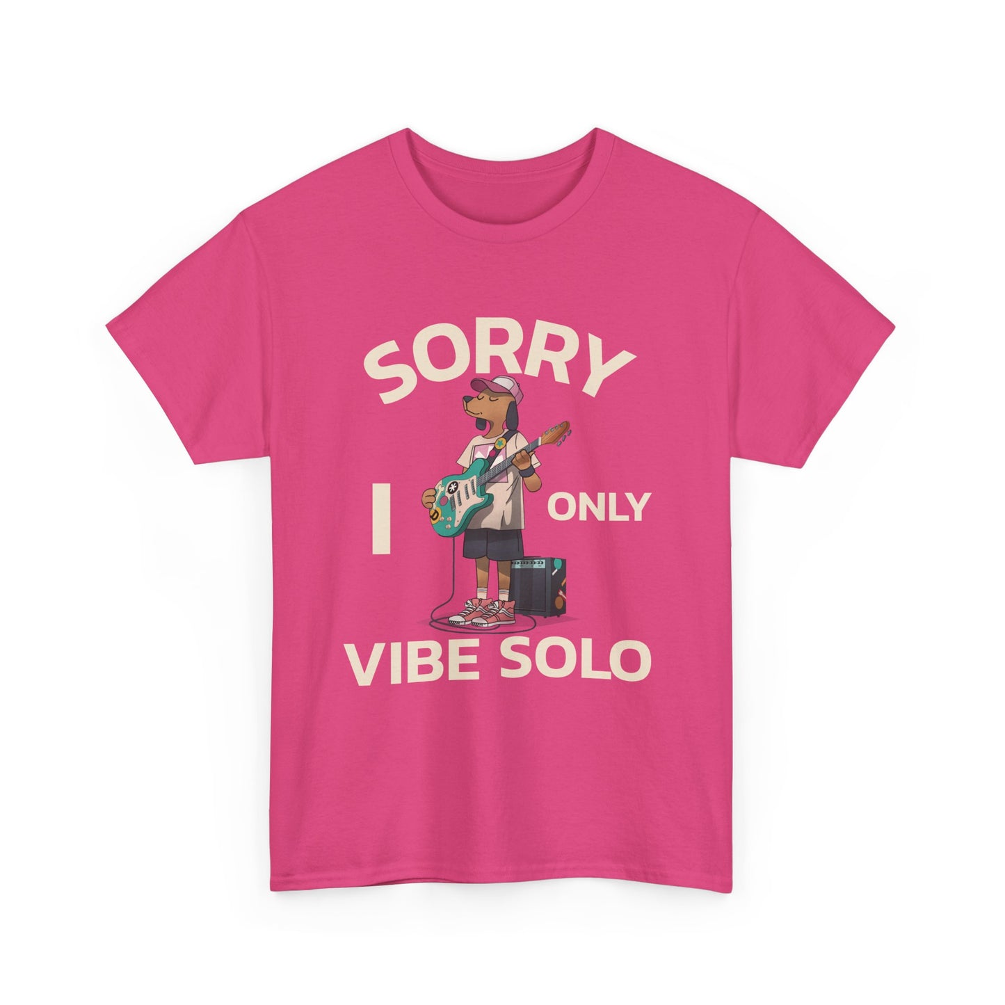 Unisex Heavy Cotton Tee | Sorry I Only Vibe Solo