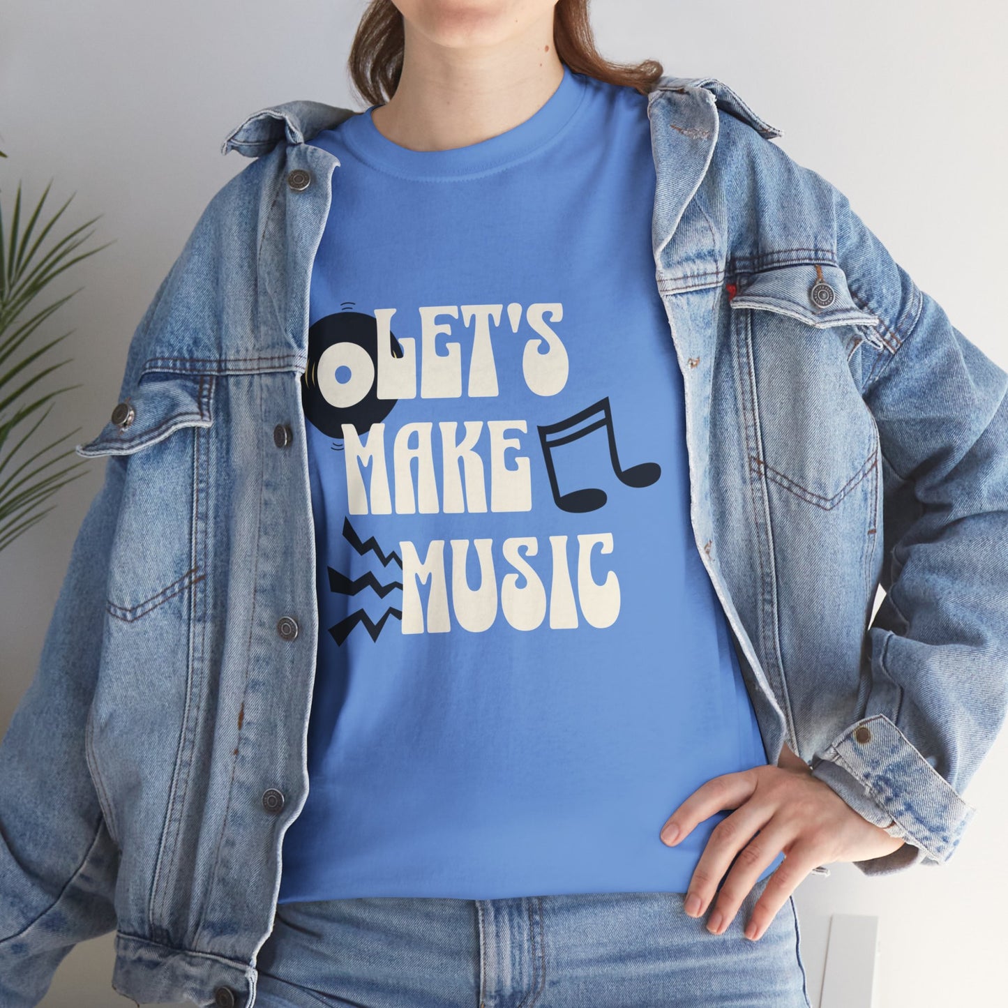 Unisex Heavy Cotton Tee | Let's Make Music