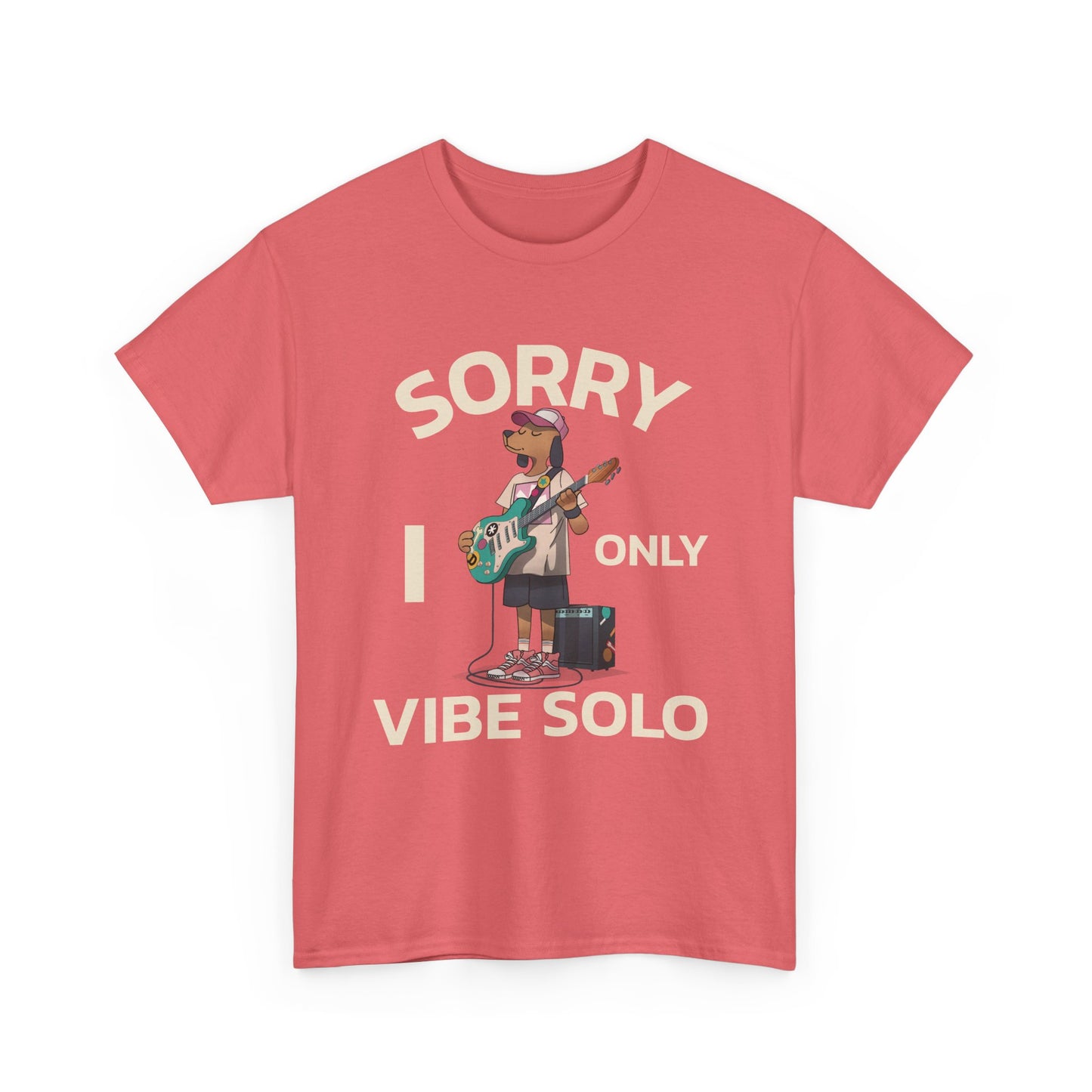 Unisex Heavy Cotton Tee | Sorry I Only Vibe Solo