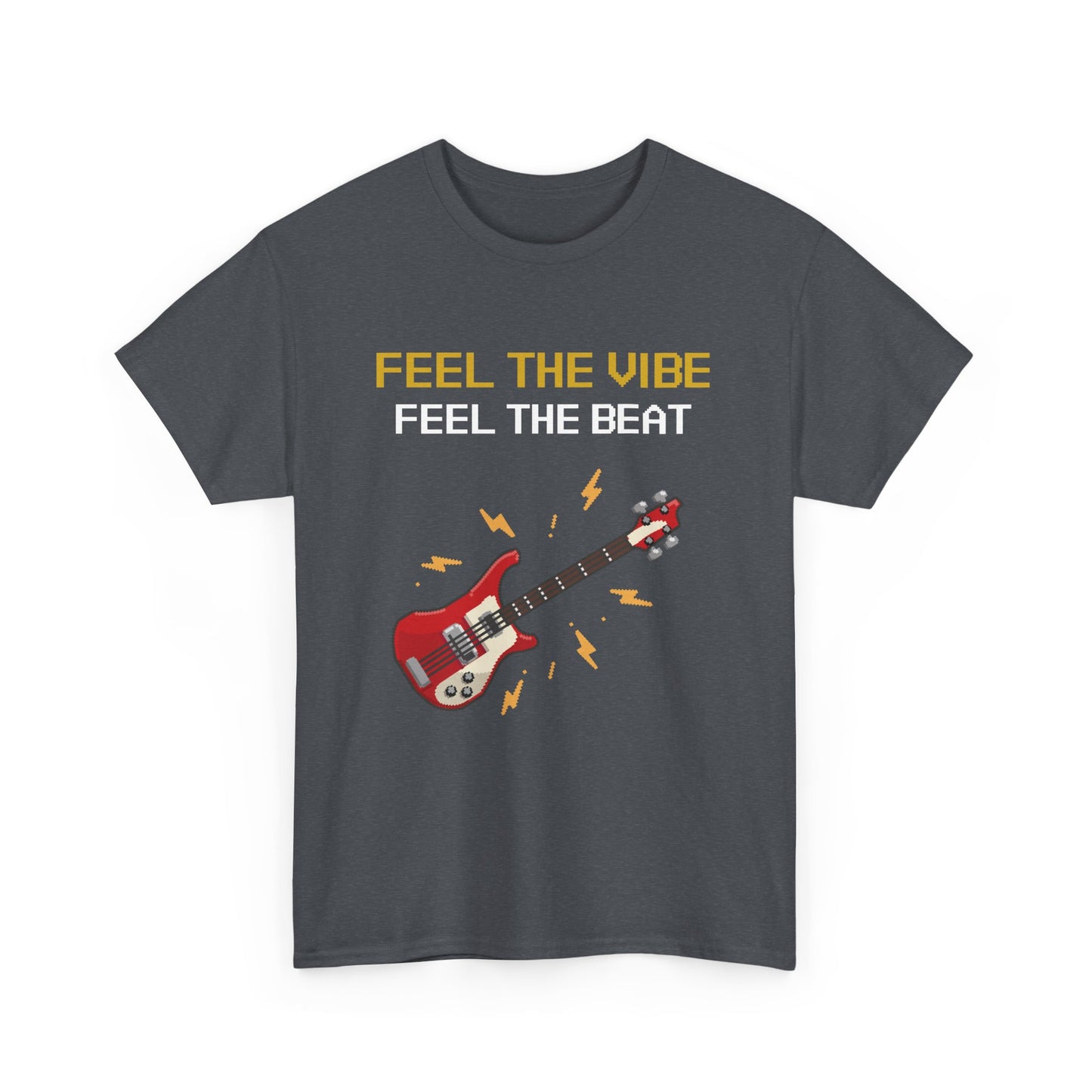 Unisex Heavy Cotton Tee | Feel The Vibe Feel The Beat