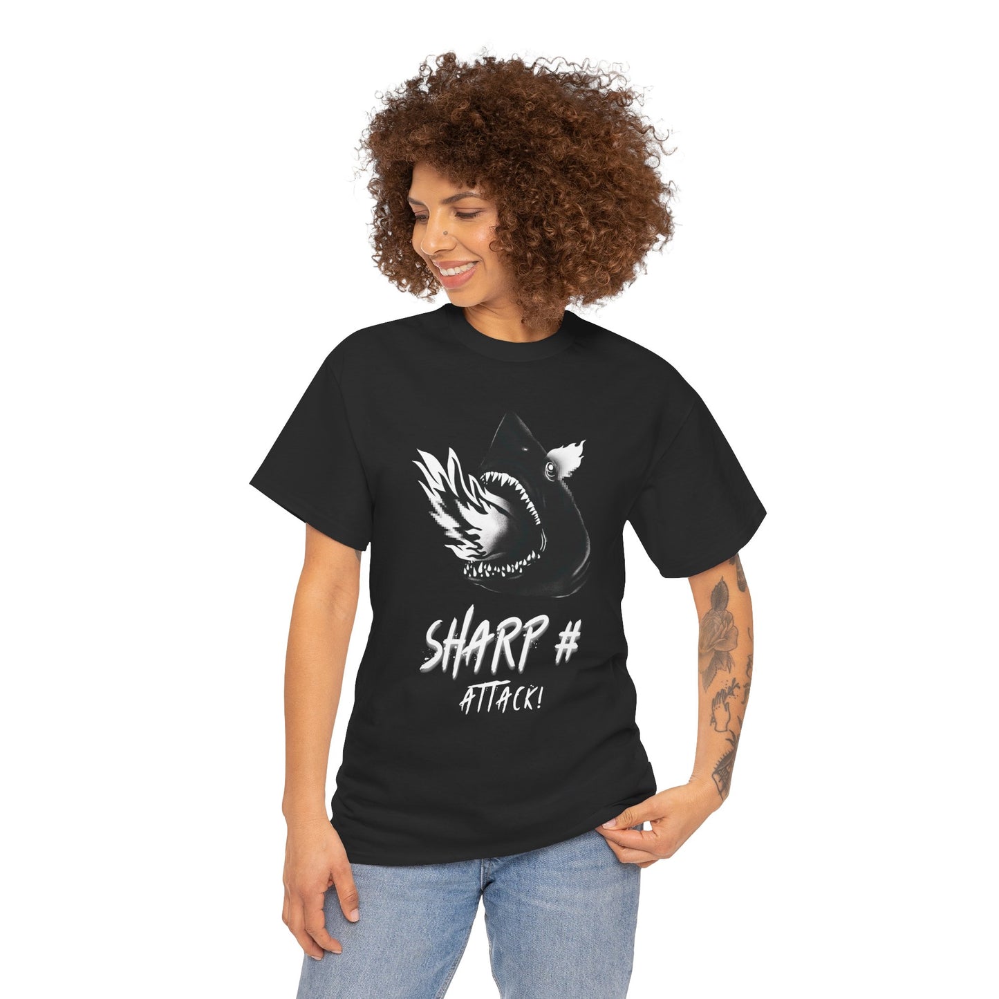 Unisex Heavy Cotton Tee | Sharp # Attack